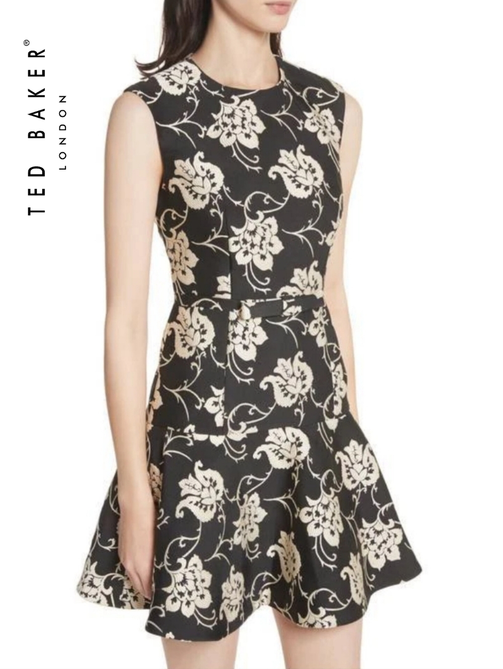 TB 0/US 2 Ted Baker Pruna Floral Fit & Flare Dress "One of a Few, Just for You"